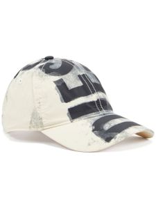 Diesel casquette à logo imprimé - Blanc