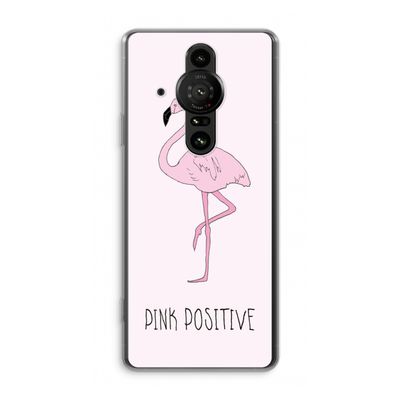 Pink positive: Sony Xperia Pro-I Transparant Hoesje