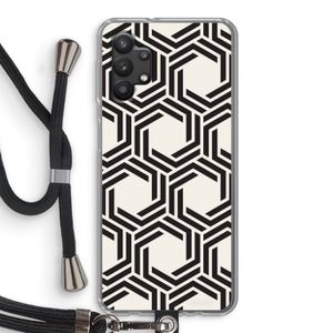 Geometrisch patroon: Samsung Galaxy A32 5G Transparant Hoesje met koord