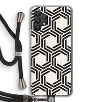 Geometrisch patroon: Samsung Galaxy A32 5G Transparant Hoesje met koord