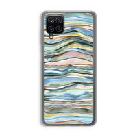 Watercolor Agate: Samsung Galaxy A12 Transparant Hoesje