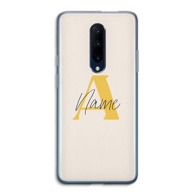 Amber Script: OnePlus 7 Pro Transparant Hoesje