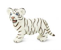 Safari welp Bengaalse tijger junior 8 cm wit/zwart - thumbnail