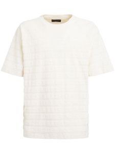 Giuseppe Zanotti t-shirt en tissu éponge à logo - Blanc
