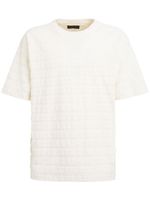 Giuseppe Zanotti t-shirt en tissu éponge à logo - Blanc