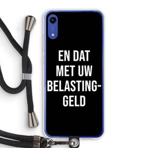 Belastinggeld - Zwart: Honor Play 8A Transparant Hoesje met koord