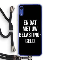 Belastinggeld - Zwart: Honor Play 8A Transparant Hoesje met koord