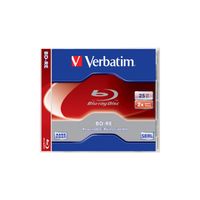 Verbatim, BD-RE Single Layer 25GB 2x White Blue Surface Hard Coat