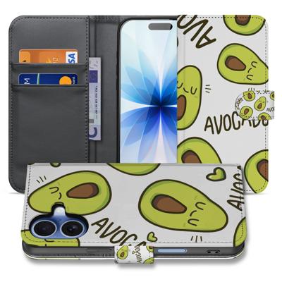 Book Case iPhone 17 Avocado Singing Groen Met 3 Pasjes
