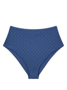 Jimmy Choo bas de bikini Suma à motif monogrammé - Bleu