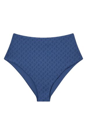 Jimmy Choo bas de bikini Suma à motif monogrammé - Bleu