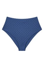 Jimmy Choo bas de bikini Suma à motif monogrammé - Bleu