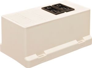 ABB GST18 lasdoosdeksel met 2 GST18 Wieland aansluitingen 3611GB2
