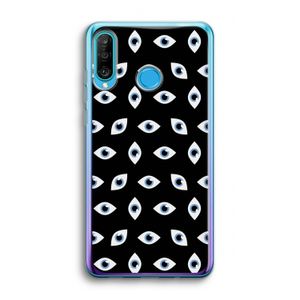 Eyes pattern: Huawei P30 Lite Transparant Hoesje