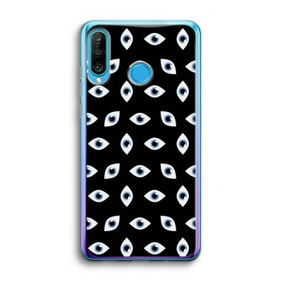 Eyes pattern: Huawei P30 Lite Transparant Hoesje