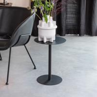 Zuiver Ronde Bijzettafel 'Snow' Staal, 35cm, kleur Zwart