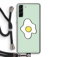 Spiegelei: Samsung Galaxy S21 Plus Transparant Hoesje met koord