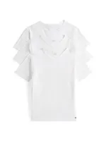 Tommy Hilfiger 3-pak Heren Katoenen T-Shirt V-hals - Basic ondershirts korte mouw - Ronde hals - Copy