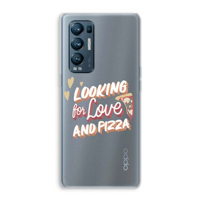 Pizza is the answer: Oppo Find X3 Neo Transparant Hoesje