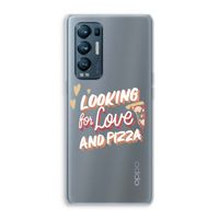 Pizza is the answer: Oppo Find X3 Neo Transparant Hoesje