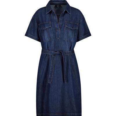 Monari - Blauw | unisex | Jurk | Blauw | 40 | regular | Kamst mode