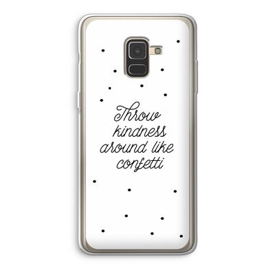 Confetti: Samsung Galaxy A8 (2018) Transparant Hoesje