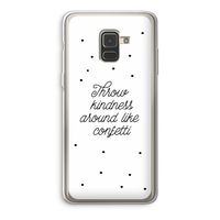 Confetti: Samsung Galaxy A8 (2018) Transparant Hoesje Confetti: Samsung Galaxy A8 (2018) Transparant Hoesje