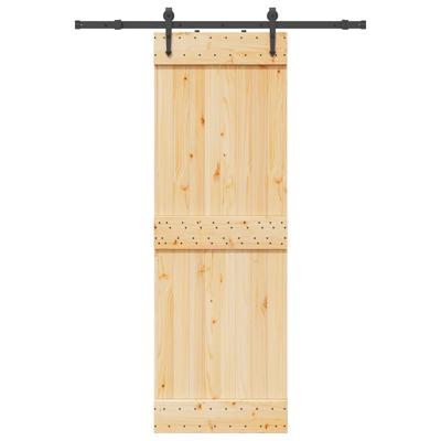 Schuifdeur met beslag 70x210 cm massief grenenhout
