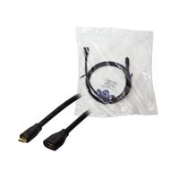 LogiLink USB-kabel USB 2.0 USB-micro-B stekker, USB-micro-B bus 1.00 m Zwart CU0121 - thumbnail