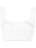 ERDEM haut-bustier en jacquard - Blanc - thumbnail