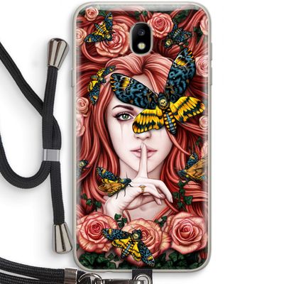 Lady Moth: Samsung Galaxy J7 (2017) Transparant Hoesje met koord