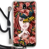 Lady Moth: Samsung Galaxy J7 (2017) Transparant Hoesje met koord