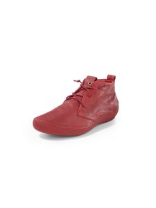Enkelhoge veterschoenen Kapsl van lamsnappaleer Van Think! rood Enkelhoge veterschoenen Kapsl van lamsnappaleer Van Think! rood