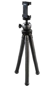 Hama Tripod 1/4 inch Werkhoogte: 16 - 27 cm Zwart Voor smartphones en GoPro, Kogelkop