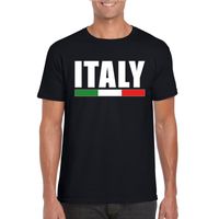 Zwart Italie supporter shirt heren