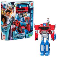 Transformers EarthSpark Spin Changer Optimus Prime en Robby Malto actiefiguur - thumbnail