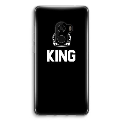 King zwart: Xiaomi Mi Mix 2 Transparant Hoesje