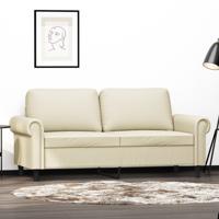 Tweezitsbank 140 cm kunstleer crmekleurig Tweezitsbank 140 cm kunstleer crmekleurig