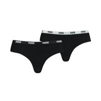 2-Pack dames brazilian slips - Microfiber dames ondergoed zwart