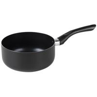 Chef Traiteur Steelpan - D18 cm - aluminium - zwart - alle warmtebronnen