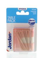 Jordan Tandenstoker tafeldispenser 125 stuks Jordan Tandenstoker tafeldispenser 125 stuks
