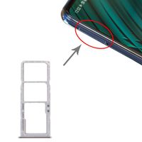 SIM-kaartlade + SIM-kaartlade + Micro SD-kaartlade voor Samsung Galaxy A51 / A515 (Zilver)
