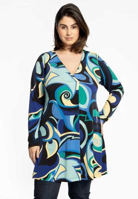 Yoek Shirt geplooid FUNK | Zwart | Maat 58/60