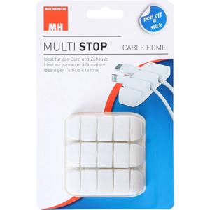 Cablehome Kabelhouder Zelfklevend 135357 Bundel-Ø (bereik) 12 mm (max) Wit 1 stuk(s)
