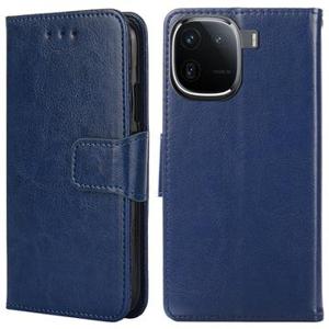 vivo iQOO 12 Wallet Case met Magnetische Sluiting - Blauw