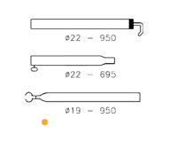Campking Dakstang 170-250 cm, 22mm staal