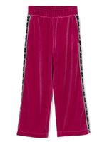 Chiara Ferragni Kids pantalon en velours à motif graphique - Rose