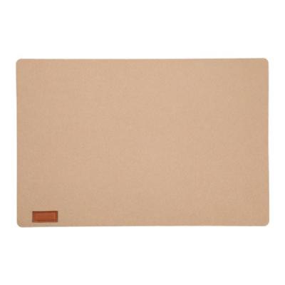 Rechthoekige placemat - vilt - beige - 30 x 45 cm - met ronde hoeken - tafeldecoratie Rechthoekige placemat - vilt - beige - 30 x 45 cm - met ronde hoeken - tafeldecoratie