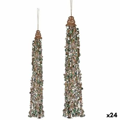Kerstversiering Hanger Slingers Blauw champagne (24 Stuks)