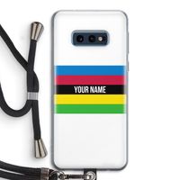 WK Wielrennen: Samsung Galaxy S10e Transparant Hoesje met koord